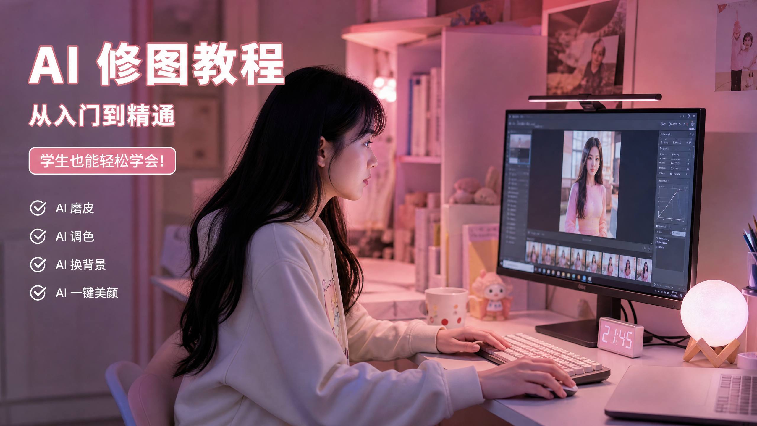 寸止挑战 【寸止挑战AI传媒教程】寸止挑战AI修图与传媒剪辑视频演示，新手也能学会